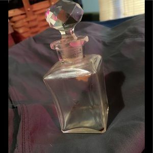 Vintage bottle with cut glass stopper